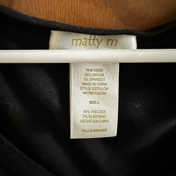 Matty M Short Sleeve Top Large - Picture 4 of 6